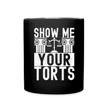 Law Student Judge Public Prosecutor - Full Colour Mug - black - Front