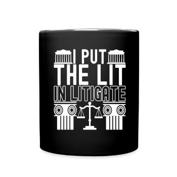 Law Student Judge Public Prosecutor - Full Colour Mug - black - Front