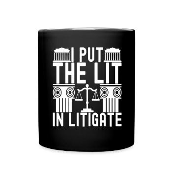 Étudiant en droit Juge Procureur de la République - Mug uni - noir - Devant
