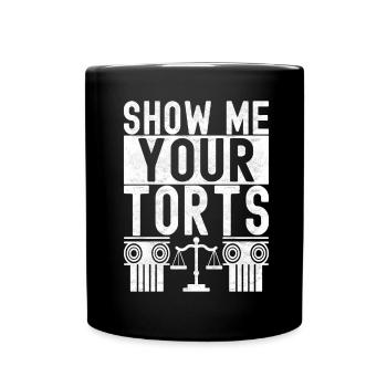Law Student Judge Public Prosecutor - Full Colour Mug - black - Front