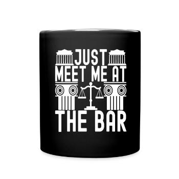 Law Student Judge Public Prosecutor - Full Colour Mug - black - Front
