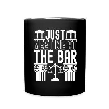 Law Student Judge Public Prosecutor - Full Colour Mug - black - Front