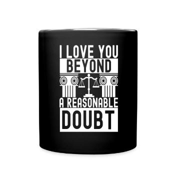 Law Student Judge Public Prosecutor - Full Colour Mug - black - Front