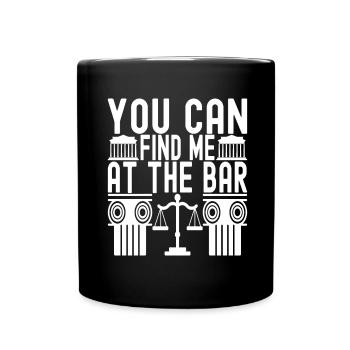 Law Student Judge Public Prosecutor - Full Colour Mug - black - Front