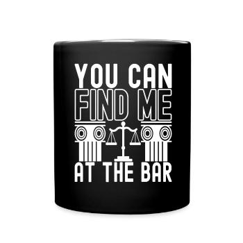 Law Student Judge Public Prosecutor - Full Colour Mug - black - Front