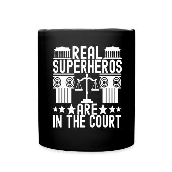 Law Student Judge Public Prosecutor - Full Colour Mug - black - Front