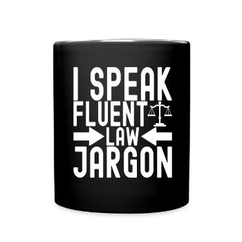 Étudiant en droit Juge Procureur de la République - Mug uni - noir - Devant