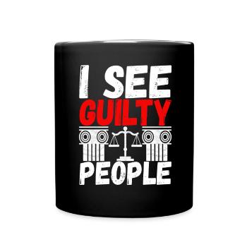 Law Student Judge Prosecutor - Full Colour Mug - black - Front