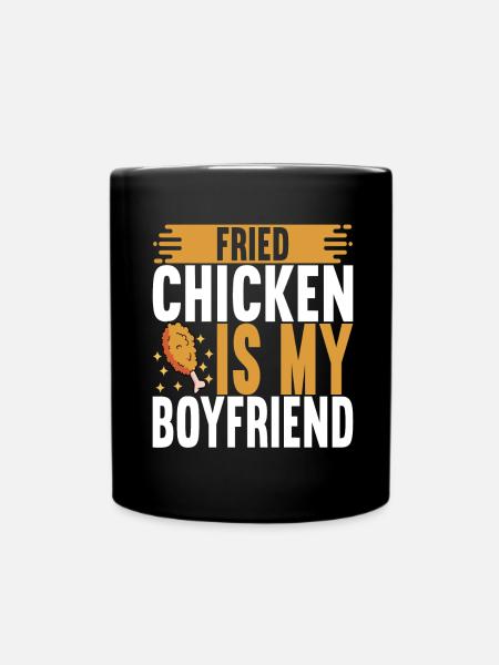 Fried Chicken Fast Food - Tasse einfarbig - Schwarz