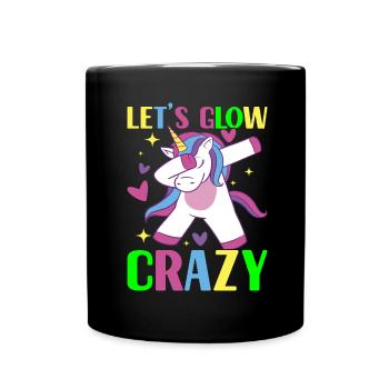 Licorne d’anniversaire - Mug uni - noir - Devant