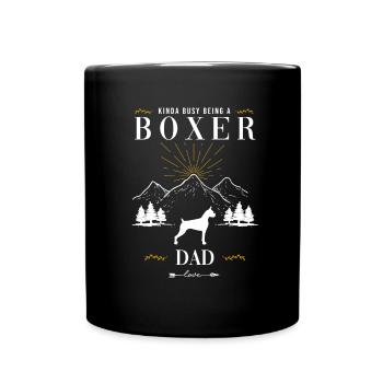 Chien boxeur - Mug uni - noir - Devant