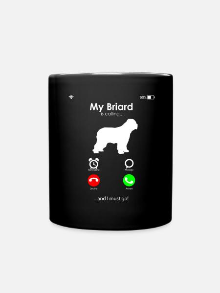 Briard - Berger de Brie - Briarden - Mug uni - noir
