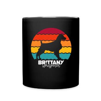 Bretagne Épagneul Chien Breton - Mug uni - noir - Devant