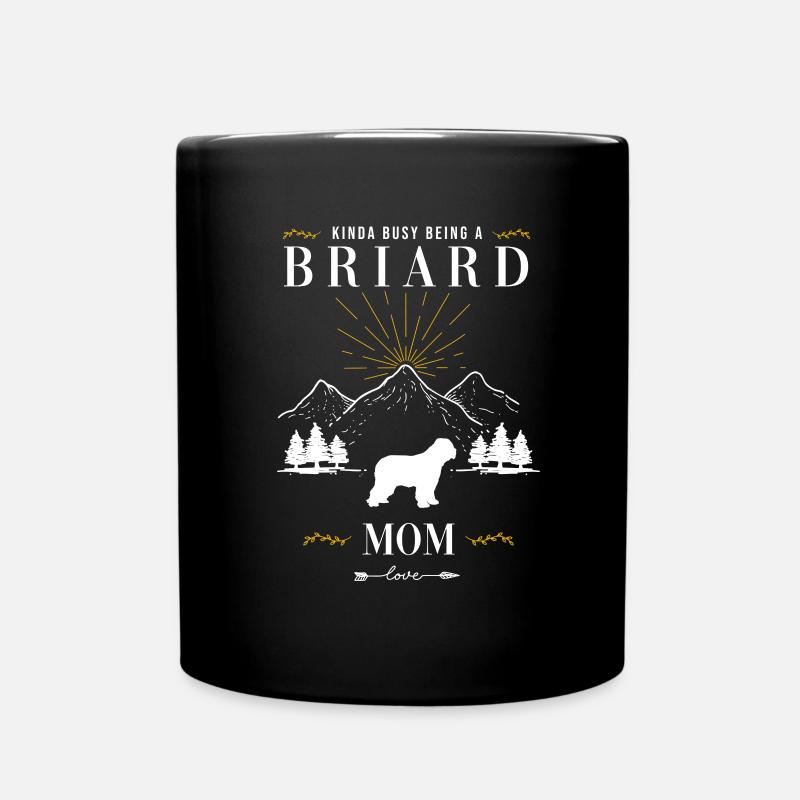 Briard - Berger de Brie - Briarden - Tasse einfarbig - Schwarz