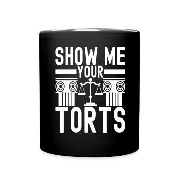 Law Student Judge Public Prosecutor - Full Colour Mug - black - Front