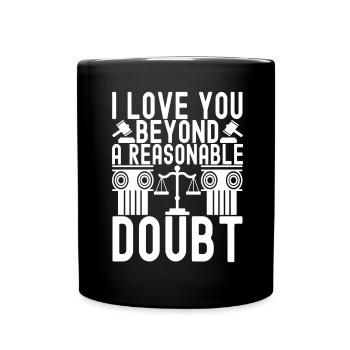 Law Student Judge Public Prosecutor - Full Colour Mug - black - Front
