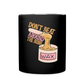 Kosmetikerin Kosmetik - Tasse einfarbig - Schwarz - Vorne