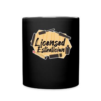 Kosmetikerin Kosmetik - Tasse einfarbig - Schwarz - Vorne