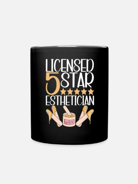 Kosmetikerin Kosmetik - Tasse einfarbig - Schwarz