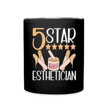 Kosmetikerin Kosmetik - Tasse einfarbig - Schwarz - Vorne
