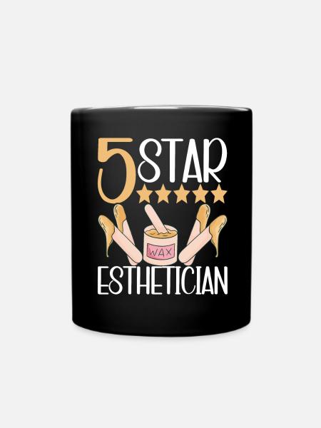 Kosmetikerin Kosmetik - Tasse einfarbig - Schwarz