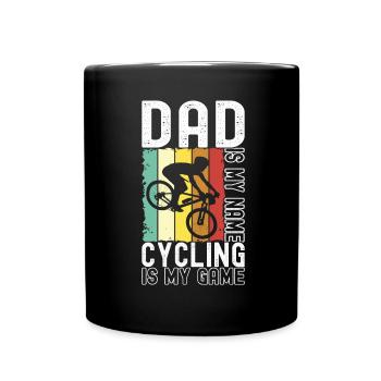 Bicycle cyclists - Full Colour Mug - black - Front