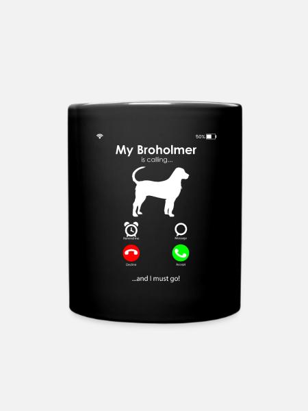 Broholmer - Tasse einfarbig - Schwarz