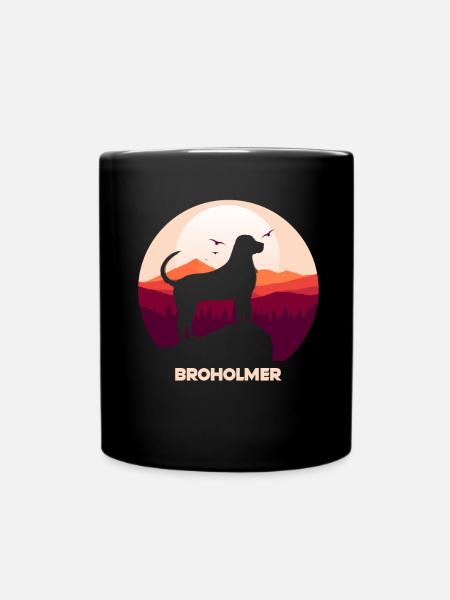 Broholmer - Tasse einfarbig - Schwarz