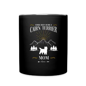 Cairn Terrier - Tasse einfarbig - Schwarz - Vorne