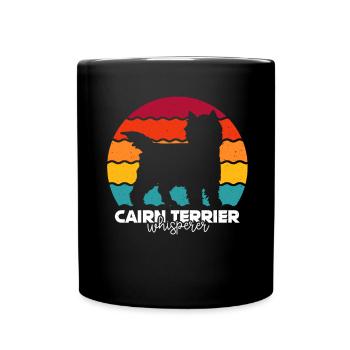 Cairn Terrier - Tasse einfarbig - Schwarz - Vorne