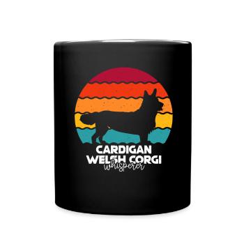 Cardigan Welsh Corgi - Mug uni - noir - Devant