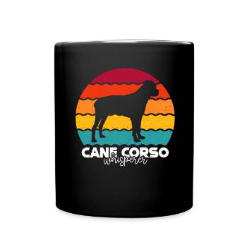 Cane Corso - Tasse einfarbig - Schwarz - Vorne