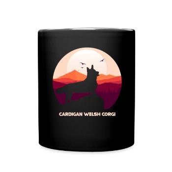 Cardigan Welsh Corgi - Mug uni - noir - Devant