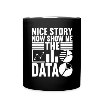 Analyste de données Data Scientist - Mug uni - noir - Devant