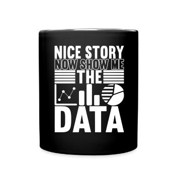 Analyste de données Data Scientist - Mug uni - noir - Devant