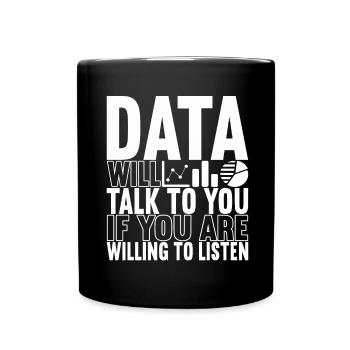 Analyste de données Data Scientist - Mug uni - noir - Devant