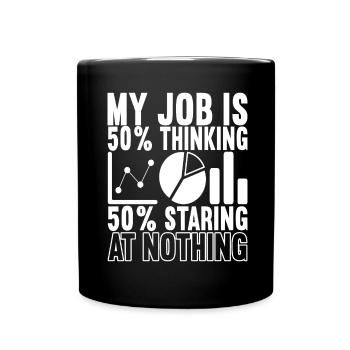 Analyste de données Data Scientist - Mug uni - noir - Devant