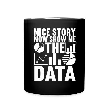Analyste de données Data Scientist - Mug uni - noir - Devant
