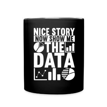 Analyste de données Data Scientist - Mug uni - noir - Devant