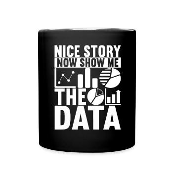 Analyste de données Data Scientist - Mug uni - noir - Devant