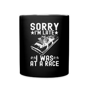Drag Boat Racing - Tasse einfarbig - Schwarz - Vorne