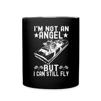 Drag Boat Racing - Tasse einfarbig - Schwarz - Vorne