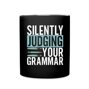 Professeur d’anglais Englisch Lehrer - Mug uni - noir - Devant