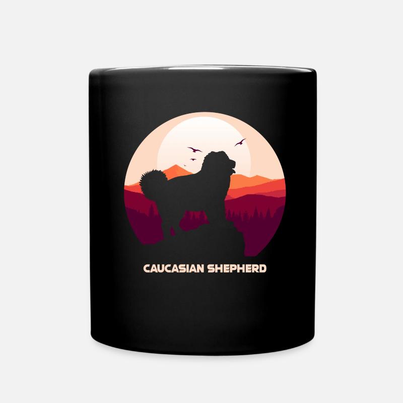Kaukasischer Owtscharka Caucasian Shepherd Dog - Tasse einfarbig - Schwarz