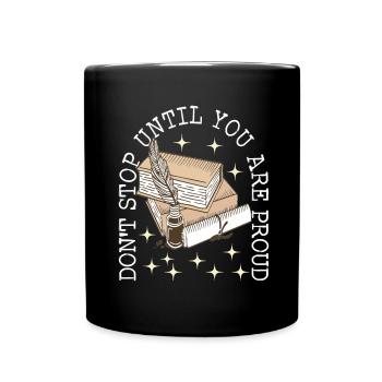 Autor Schreiber - Tasse einfarbig - Schwarz - Vorne