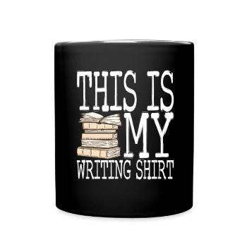 Autor Schreiber - Tasse einfarbig - Schwarz - Vorne