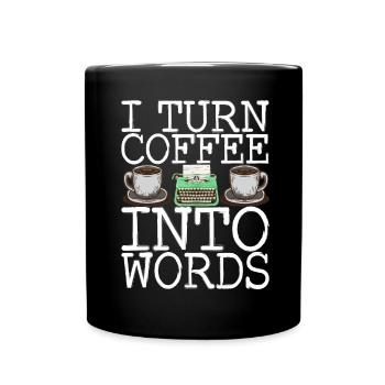 Autor Schreiber - Tasse einfarbig - Schwarz - Vorne