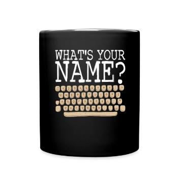 Autor Schreiber - Tasse einfarbig - Schwarz - Vorne