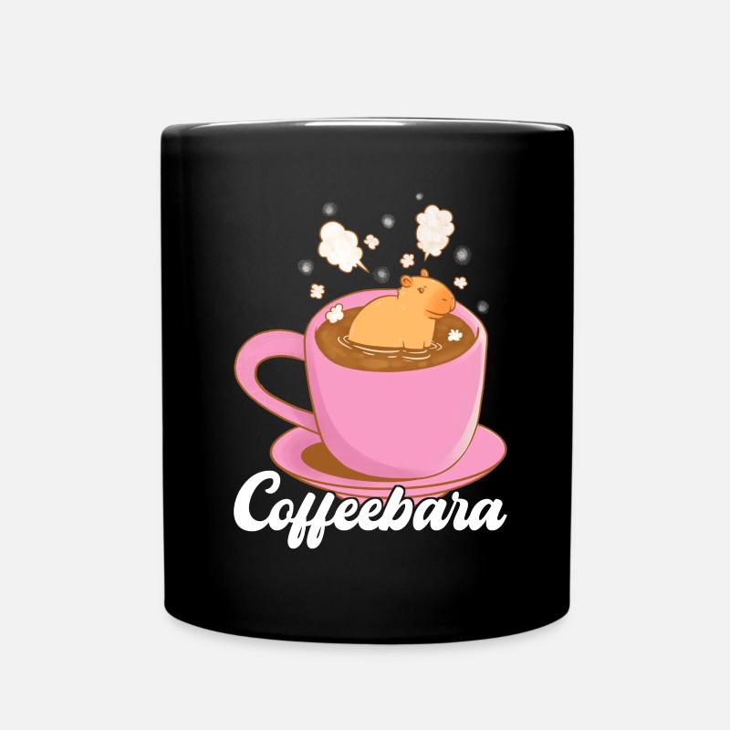 Capybara - Tasse einfarbig - Schwarz