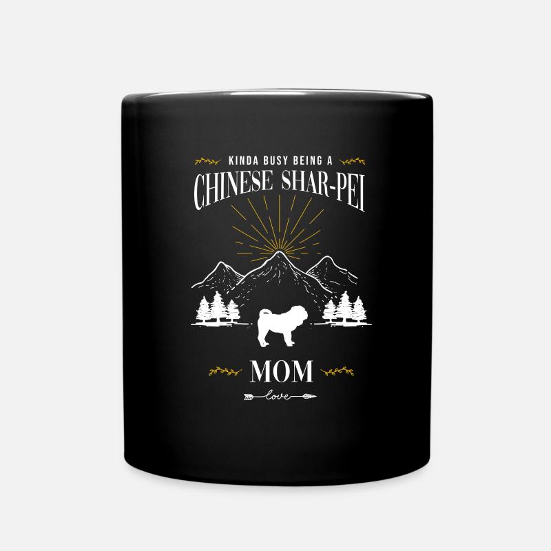Shar Pei - Tasse einfarbig - Schwarz